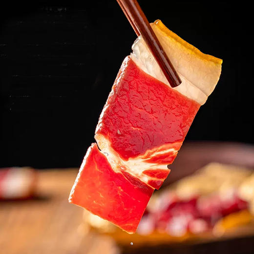 【中华老字号】正宗宣威火腿 宣字牌火腿块 肥瘦块300g/500g 煲汤蒸炒皆宜 云南黑猪后腿肉腊肉美食特产 商品图2