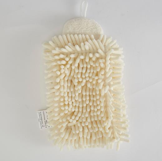 颜色可能错误 雪尼尔擦手巾 棕色/象牙白 商品图2