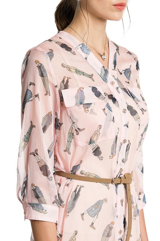 ROSEHOO 卡通人物印花轻薄开衫 2604 商品图3