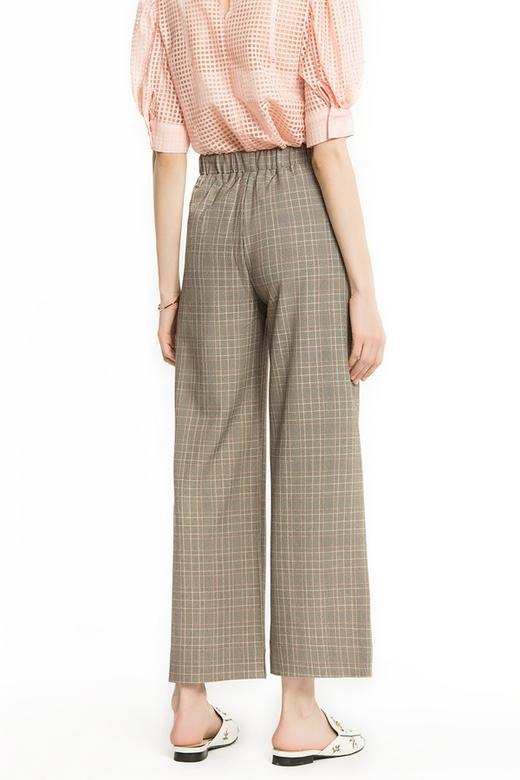 SUMMER & SAGE 卡其色格纹直筒裤 1752 商品图2