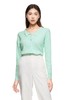 LNNNS 薄荷绿翻领针织衫 8847 商品缩略图0