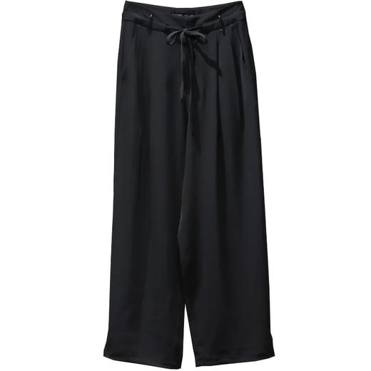 太平鸟女装优雅百搭长裤A1GBC2357黑色 商品图0