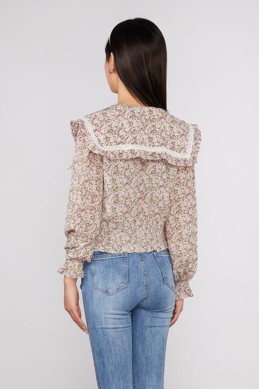 amadella 蕾丝领边打揽碎花上衣 11292 商品图2