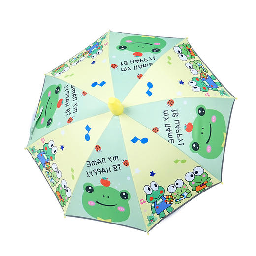 【好物推荐】创意黑胶长柄雨伞八骨直杆儿童伞有夜间反光条 商品图3