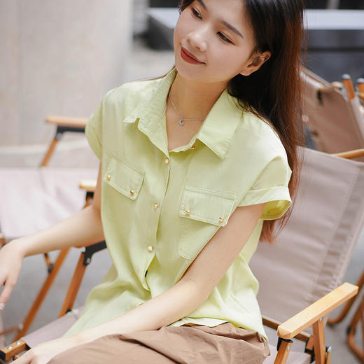 Avann天丝棉金属扣短袖 商品图6