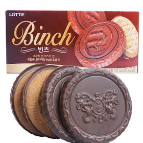 乐天巧克力饼干102g