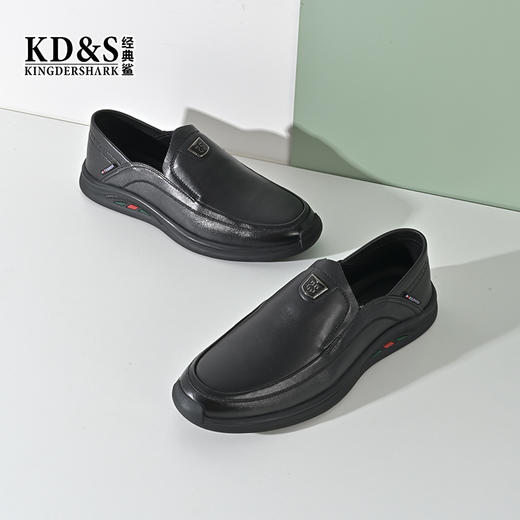 2023经典鲨春季新品正装真皮通勤皮鞋KW266-314021 商品图2