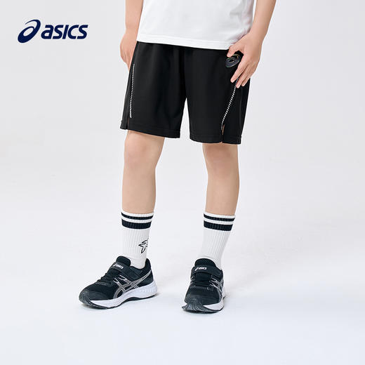 ASICS/亚瑟士童装2023年新款儿童男童针织短裤网球中裤运动裤子 商品图1