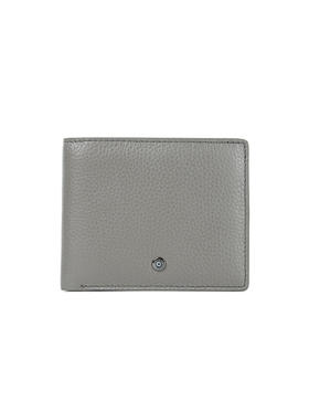 callisto深灰色皮质两折银包 皮革FNCPE006GY