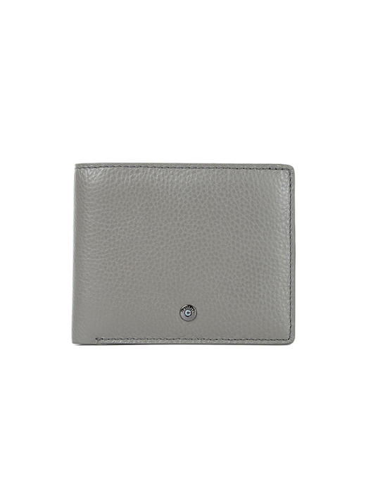 callisto深灰色皮质两折银包 皮革FNCPE006GY 商品图0