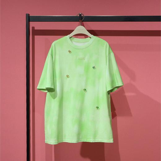 太平鸟女装趣味苹果印花针织衫A1DAC2353绿色 商品图0