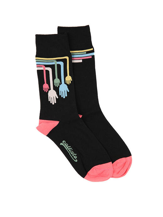 callisto黑色棉混纺袜子 FRSCK006C 商品图0