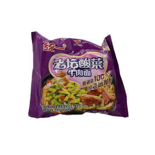 统一100老坛酸菜牛肉（袋面）(6925303773915) 商品图0