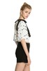 SUMMER & SAGE 黑色心形蝴蝶结短版上衣 2772 商品缩略图1
