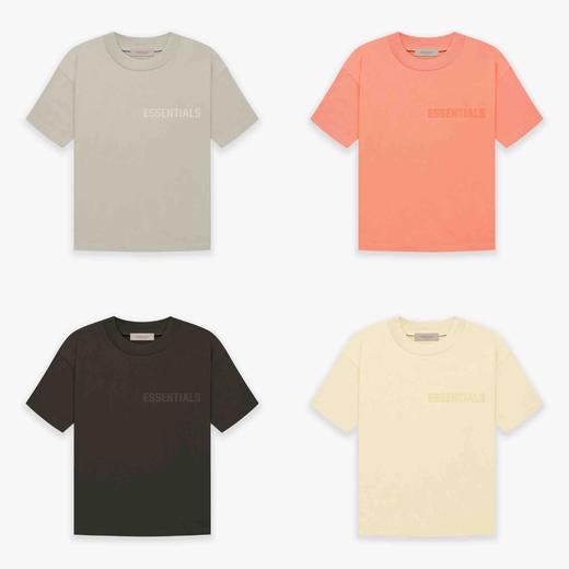 年度硬货 Essentials Tee最新植绒标识色彩T恤 纯原正单支持复检买到赚到 商品图0