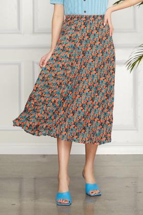 ANSUABEL A型碎花七分裙 11310