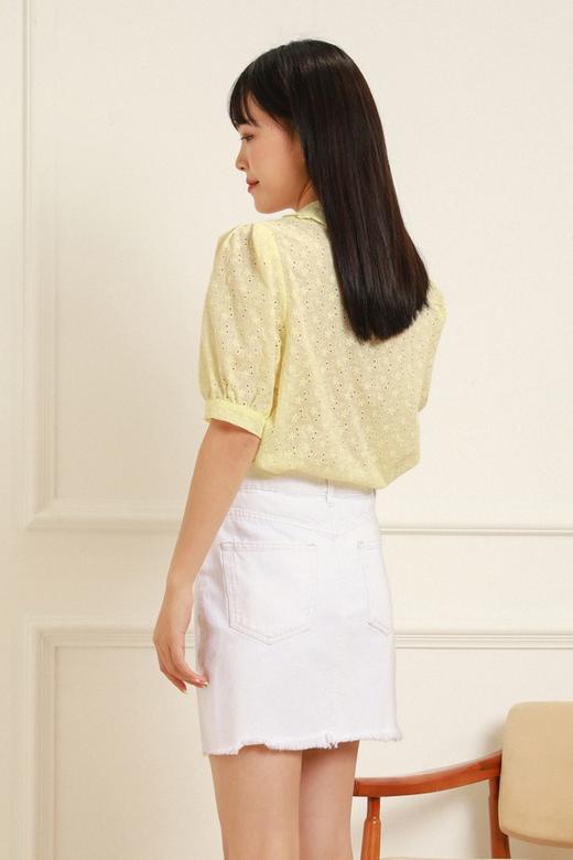 Stay2Weeks 淡黄色娃娃领上衣 12172 商品图2
