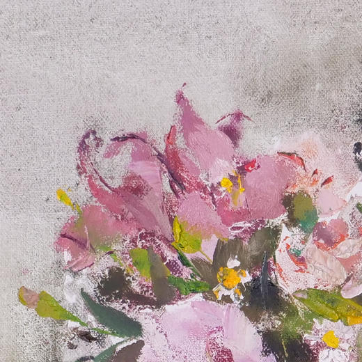 李柳燕《阳春》油画 33CM*28CM 约0.8平尺 布面（已装框）【原作编号YH0008】 商品图2