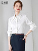 白色衬衫女小个子夏季薄款2023年新款职业上衣显瘦内搭薄款白衬衣 商品缩略图3