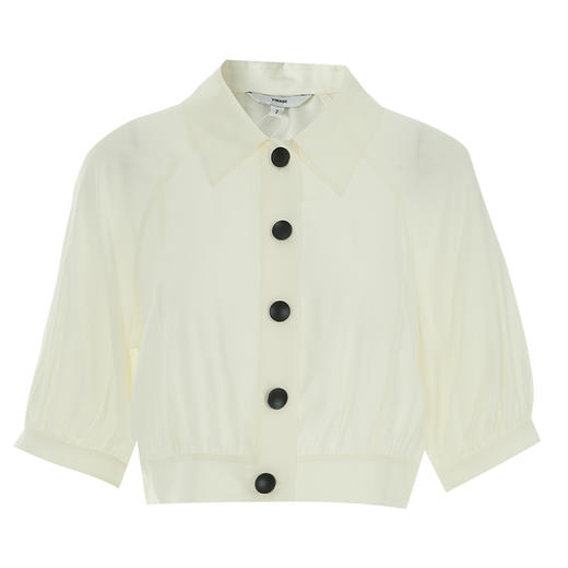 VIMAGE纬漫纪夏季新款简约短款衬衫女上衣衬衣V1909512 商品图6