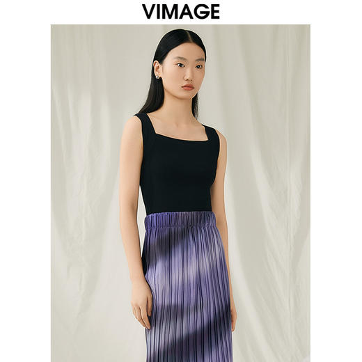 VIMAGE纬漫纪夏季新款显瘦吊带针织衫V1901518 商品图9