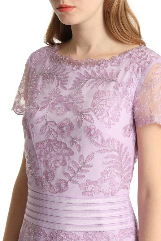 SUMMER & SAGE 粉紫色钩花网纱连衣裙 1989 商品图3