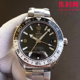VS新品发售 OMEGA欧miga 海马600GMT太极圈43.5mm 一体的黑白陶瓷圈
