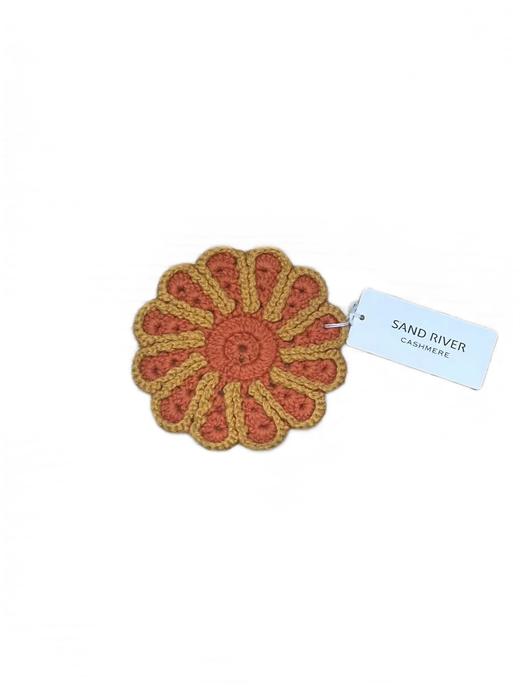 手钩圆形双色杯垫 SJF13P478E 商品图0