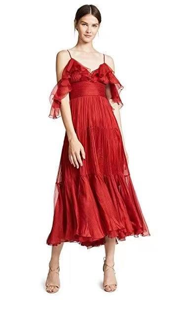 【投稿】喵娘精工@M67《卡罗拉之舞》红色吊带裙 商品图1