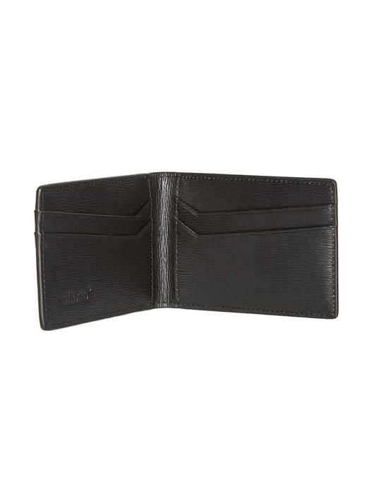 callisto黑色皮质两折银包 皮革FNCPE016BK 商品图2