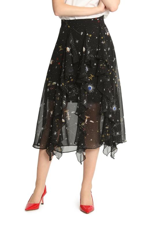 SUMMER & SAGE 宇宙元素雪纺半裙 1875 商品图0