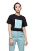 WHITE by LE TOTE #全新#  黑色抽象人物印花纯棉T恤 12413 商品缩略图0