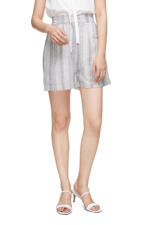 NOIR 锯齿条纹纯棉短裤 9175 商品图0