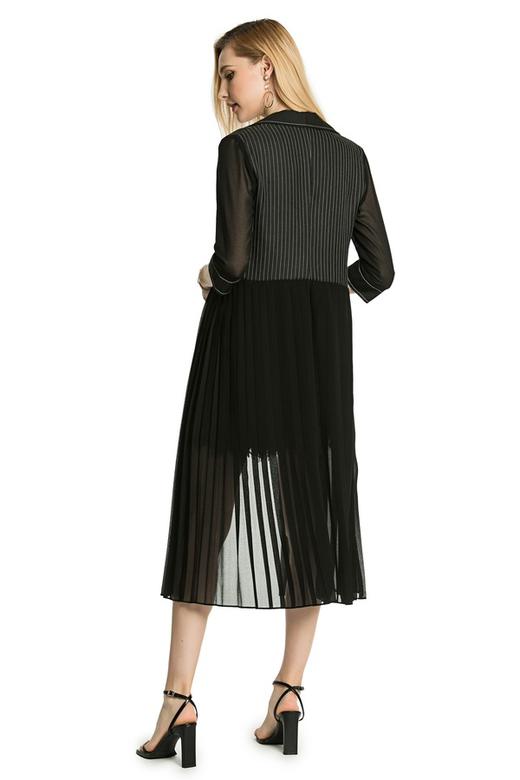 CENCH EDITION 条纹西装拼接长外套 3066 商品图2