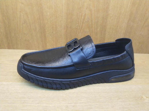 2021秋季新款豪行男鞋11318324牛皮软底厚底乐福鞋男商务皮鞋单鞋 商品图0