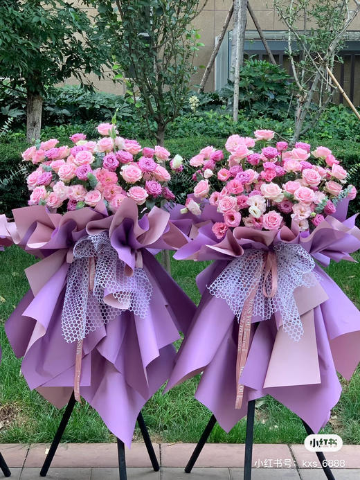 木头开业三脚花篮架 商品图6