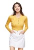 AVA 黄色夸张翻领修身毛衫 8764 商品缩略图0