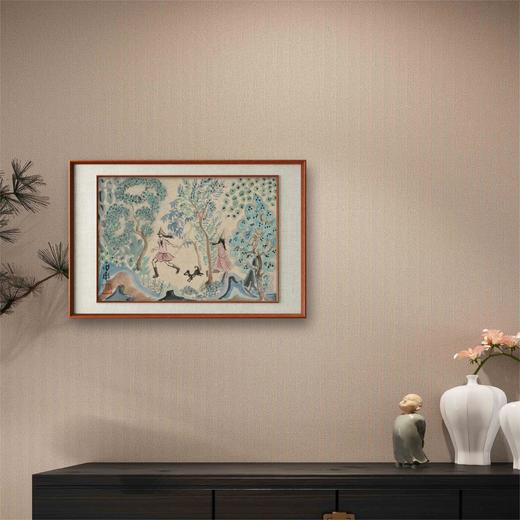 李周卫《乐园》国画人物 17CM*25CM 约半平尺 卡纸（未装框）【原作编号GH0025】 商品图1