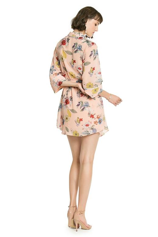 ONLY 粉色印花睡袍式外套 3100 商品图2