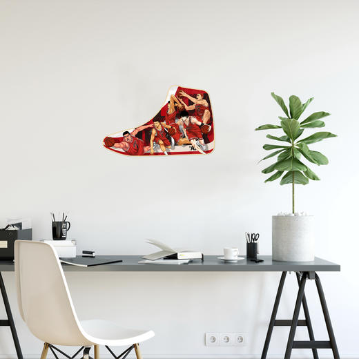 收藏系列 Darren Zhou 灌篮飞人 潮流艺术版画   48*30cm 商品图1