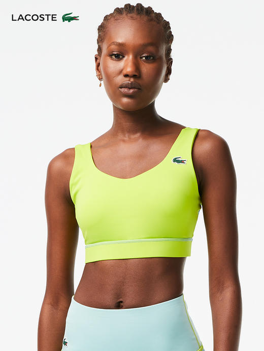 【海南专供价】Lacoste法国鳄鱼女装新款SPORT系列运动文胸背心IF4912-98 商品图0