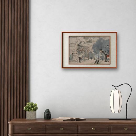 李周卫《雨季》国画人物 17CM*25CM 约半平尺 卡纸（未装框）【原作编号GH0027】 商品图1