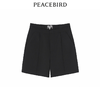 太平鸟女装时尚百搭短裤A4GCC2301黑色 商品缩略图0