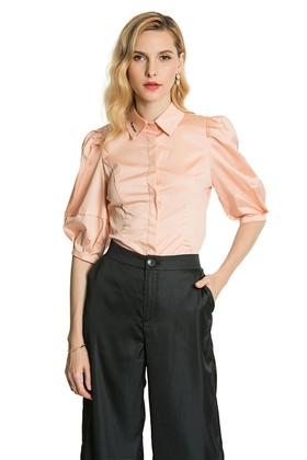 AVA 裸粉色宫廷风上衣 2866