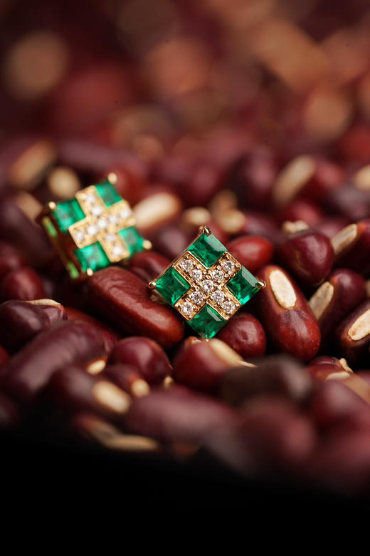 【特惠享高订】祖母绿公主方耳钉（后续5999¥）出品订制中… 商品图6