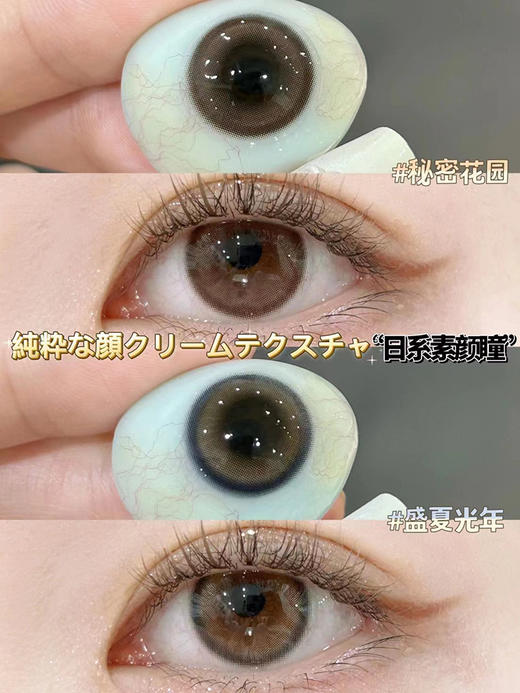 Richeecon 美瞳年抛 秘密花园 直径14.2mm着色13.4mm 商品图0