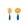 北京仓｜Joidart-MIRÓ-蓝色 珐琅 耳环［西班牙设计师］ 商品缩略图0