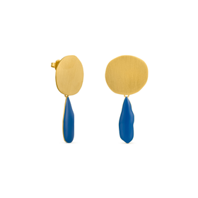 北京仓｜Joidart-MIRÓ-蓝色 珐琅 耳环［西班牙设计师］