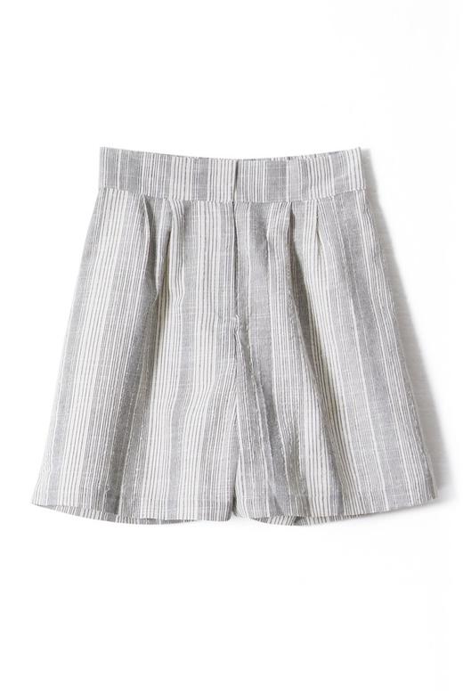 NOIR 锯齿条纹纯棉短裤 9175 商品图4
