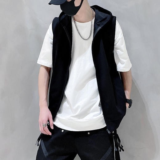 裁缝学苑MQ24 无袖连帽运动马甲纸样男装帽衫背心开衫打版裁剪板 商品图3